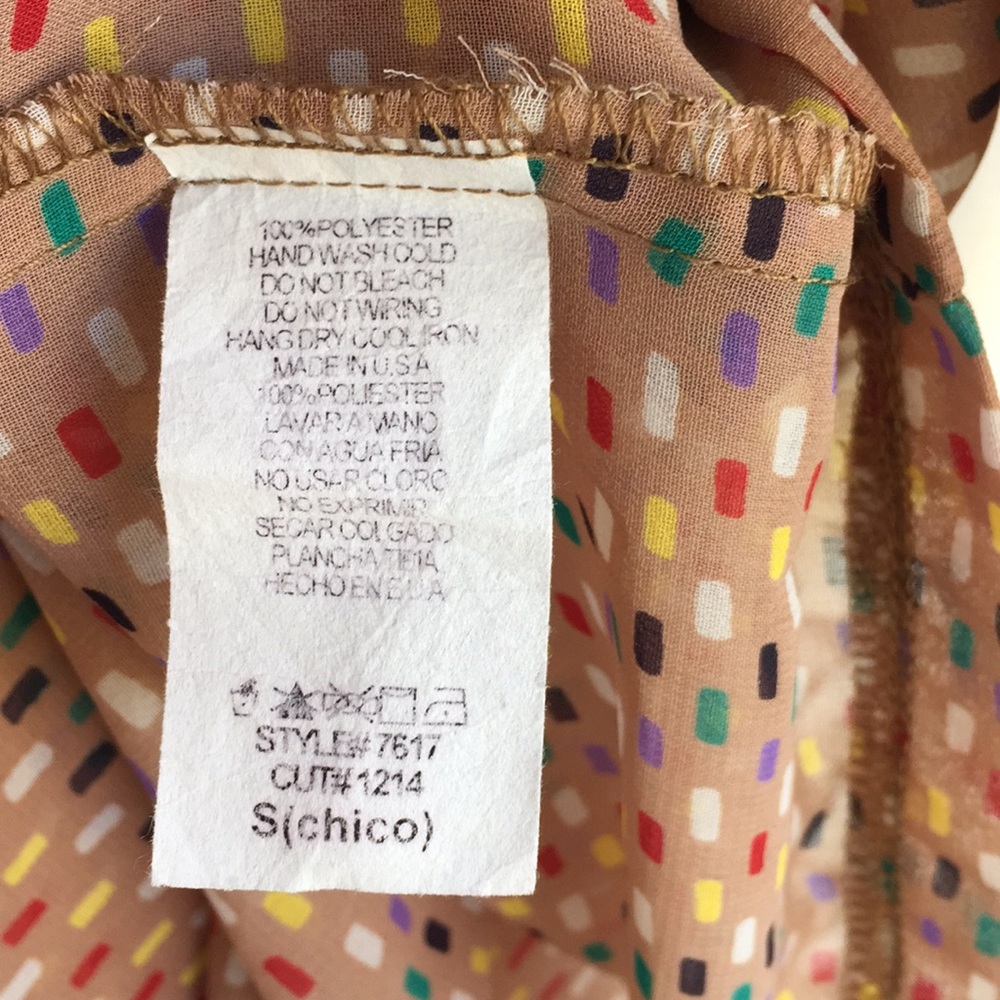 Francesca’s Multi Color Blouse - Picture 3 of 5